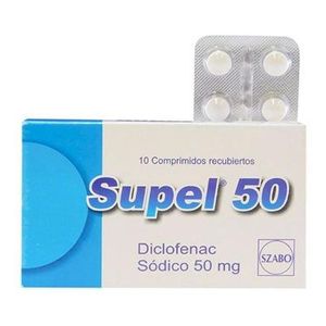 Supel 50 Mg 10 Comprimidos | Diclofenac