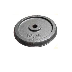 Pesa Disco Hierro Macizo 10kg Para Barra Mancuerna