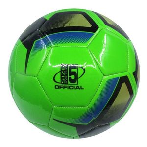 Pelota De Fútbol N° 5 Cocida Cuero Sintético Verde