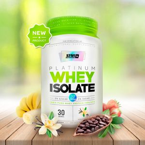 Proteína Isolada Whey Isolate Strar Nutrition 2lbs Vainilla