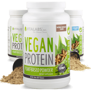 Proteína Vegana Aislada 2lbs Vainilla Vitalabs