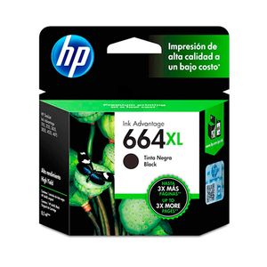 Cartucho de Tinta HP 664XL Black Alta Capacidad