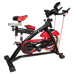 Bicicleta de Spinning con Volante Amortiguador y Monitor LCD