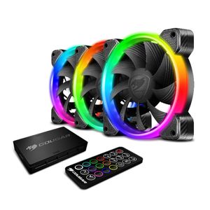 Kit de 3 Ventiladores COUGAR Vortex RGB con Controladora y Control Remoto
