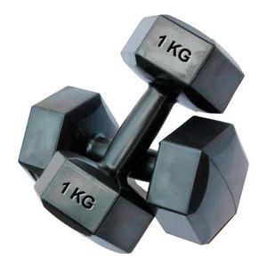 Mancuerna Revestida Forrada En PVC 1kg Fitness Gym