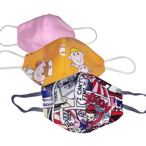 Tapabocas Mascarilla Barbijo Tela Filtro Para Niños
