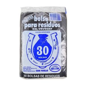 30 Bolsas Residuo Basura 50 X 56 Calidad Premium