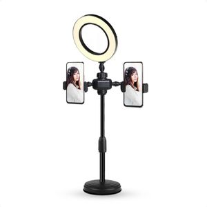 Aro Luz Led Con Pinza Para Mesa Selfie Soporte Telefono