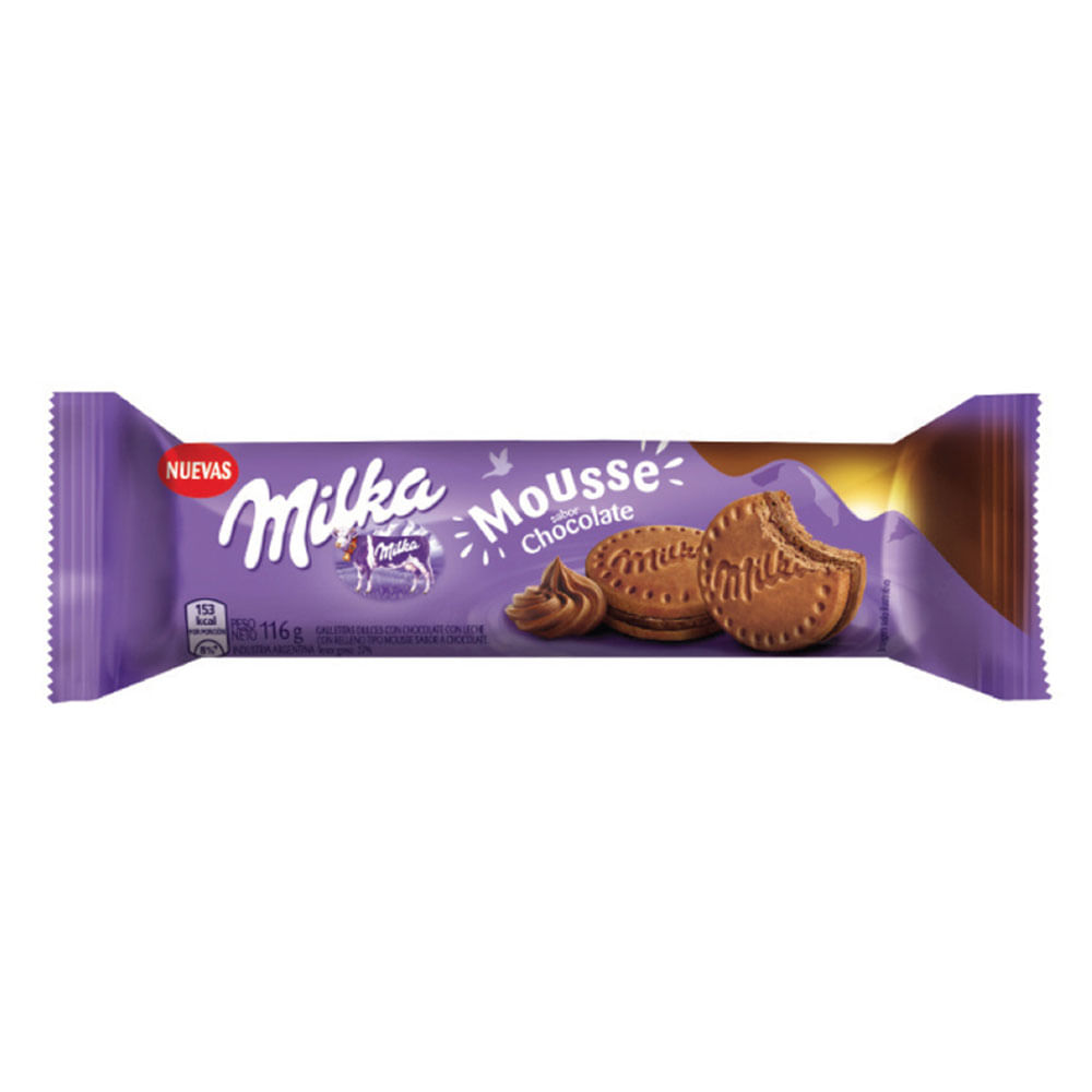 Galletas Rellenas Milka Mouse Chocolate 116 G