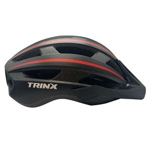 CASCO NEGRO Y ROJO (M-L) -TRINX