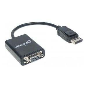 Adaptador DisplayPort M a VGA H / 15cm - Negro - Manhattan