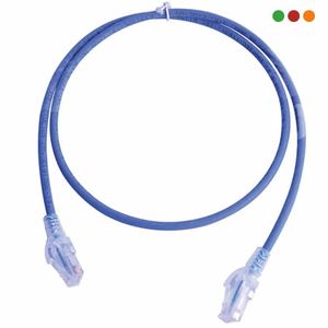 Patchcord Cat6 45cm  CCA Bañado en cobre AZUL Anbyte