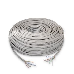Bobina Cable UTP Cat5e INT Blanco Cobre 100M INNOVA LAND/5W