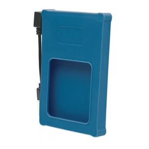 Gabinete 2.5" SATA-USB 2.0 Goma Azul Manhattan
