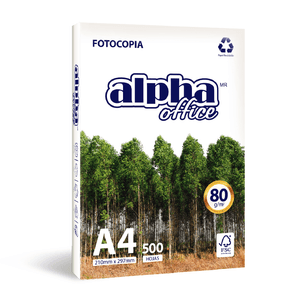 PAPEL ALPHA OFFICE A4 90GRS PAQ 500 HJS