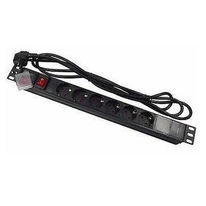 Zapatilla PDU  6 tomas schuko Cable 2mts Ficha Schuko