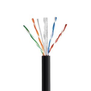 Cable por metro UTP Cat6 Exterior Negro 100% cobre CMX