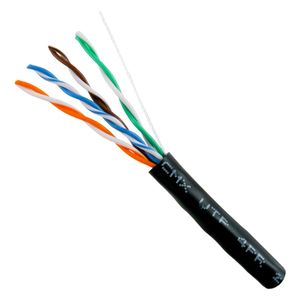 Cable por metro UTP Cat5e Exterior Negro CMX