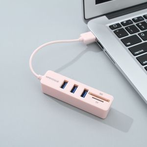 Hub USB 5 en 1 con 3 Puertos USB 2.0 y Lectores de tarjetas