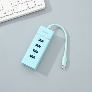 Hub Usb 4 Puertos  3.0  - Verde