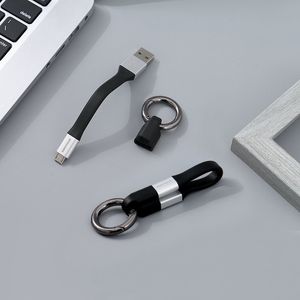 Micro-USB LLavero Creativo Cable de Datos (Platiado)