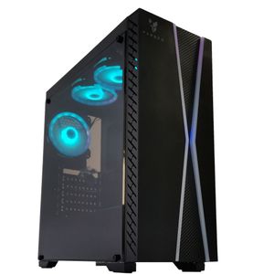 Gabinete Pc Gamer Pro 2020 Tiras Rgb Led Lateral Acrilico