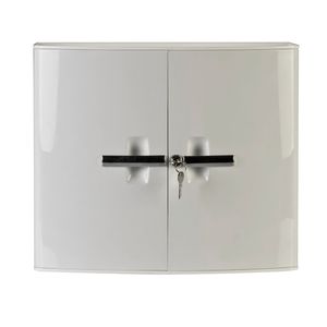 Gabinete C/ Llave Plastico 5estantes Blanco.  17x38x32cm
