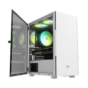 Gabinete Gamer Darkflash Neo 202 Blanco Lateral Transparente