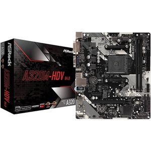 Motherboard Asrock Am4 A320m Hdv Ddr4 Amd Ryzen R4.0 Backup