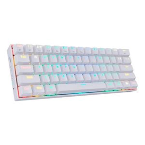 Teclado Gamer Bluetooth Redragon Draconic K530 Qwerty Outemu Brown Inglés Us Color Blanco Con Luz Rgb