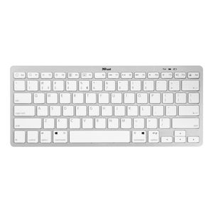 Teclado Inalambrico Blanco Bluetooth Pc Tableta Nado