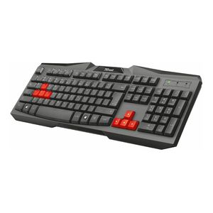 Teclado Gaming Usb Trust Ziva A Prueba De Derrames
