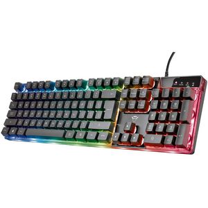 Teclado Gamer Pc Ps4 Xbox Usb Rgb Trust Gxt835 Azor
