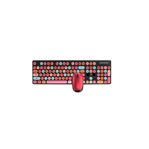 Combo De Teclado Y Mouse Rosa Inalámbricos- Market