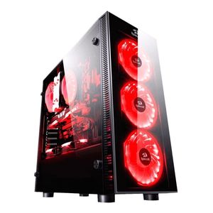 Gabinete Gamer Pc Redragon Gc601 4fans Rgb C/control Backup