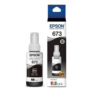 Botella de Tinta Epson T673 L1800/L805/L810/L850 Negra