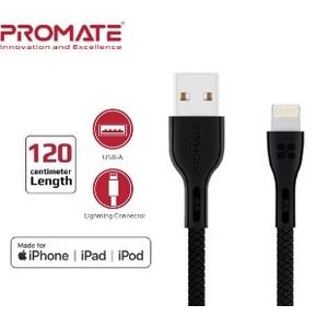 Promate powerbeam-l cable lightning 1,2 m negro