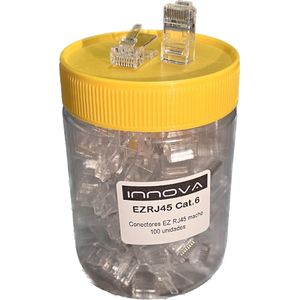 Ficha EZ-RJ45 Macho para cable UTP Cat6 100 unidades