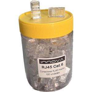 Ficha RJ45 Macho para cable UTP Cat6 100 unidades