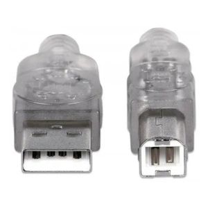 Cable USB 2.0 A/B  1,8 mts Manhattan