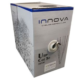 Cable UTP Cat 5e EXTERIOR | Negro | CCA - 305 Mts | 1410/5E