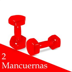 Combo Mancuerna de Hierro Forrada en PVC 1Kg (x2 Unidades)