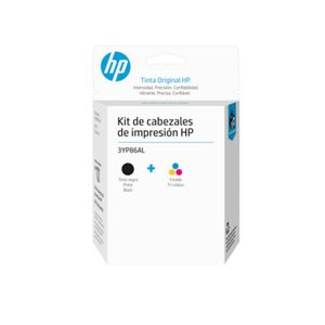 Kit Cabezales HP 3YP86AL Negro y tricolor
