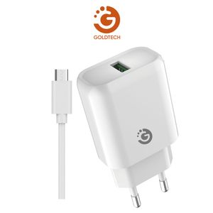 Cargador Adaptador De 2.4a + Cable Tipo C, Micro Usb/iPhone