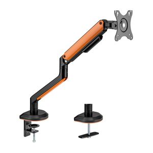 Soporte BRATECK para 1 Monitor de hasta 32" Gaming Naranja y Negro