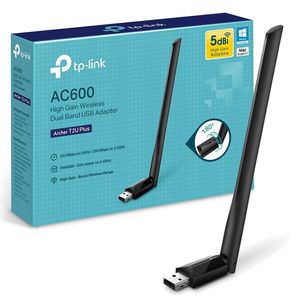 Adaptador Inalámbrico USB TP-LINK Archer T2U PLUS  Dual Band AC600 Alta Ganancia