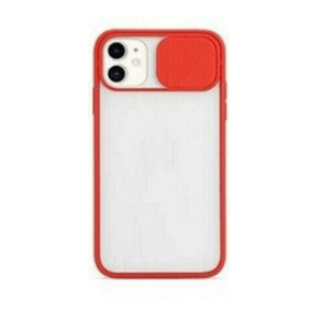 Case con protector para camara Iphone 12 Rojo