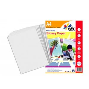 Papel wox glossy fotográfico a4 180grs. X 20 uds.