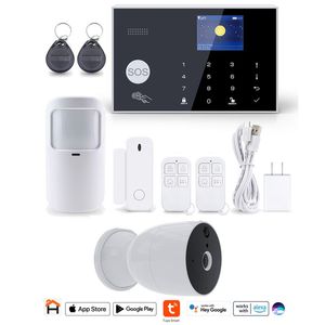 KIT de Alarma TUYA Smart TS970ALT con Accesorios + Cámara Exterior NHC-O630