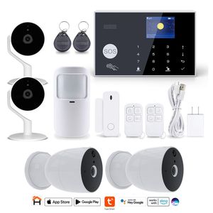 KIT de Alarma TUYA Smart TS970ALT con Accesorios + 2 Cámaras Exterior NHC-O630 + 2 de Interior